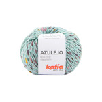 Katia Azulejo 307 Waterblauw-Parelmoer-Violet-Oranje