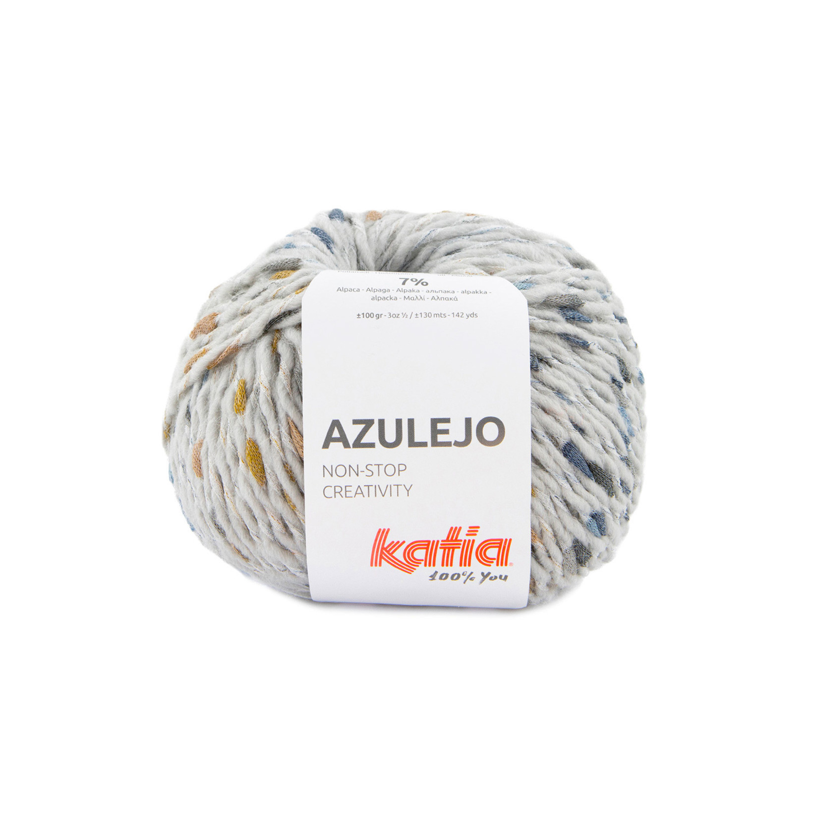 Katia Azulejo 310 Parelmoer-lichtgrijs-Jeans-Oker