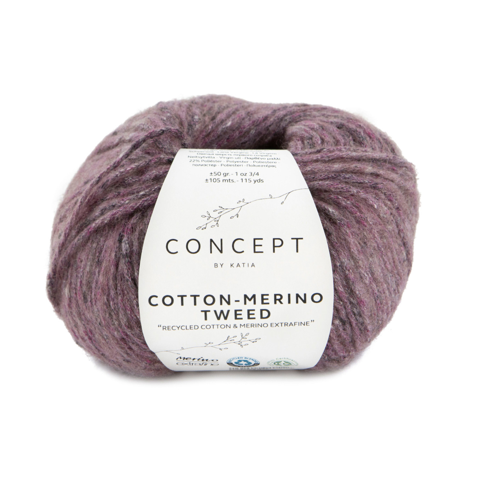 Katia Cotton Merino Tweed 509 Oudroos