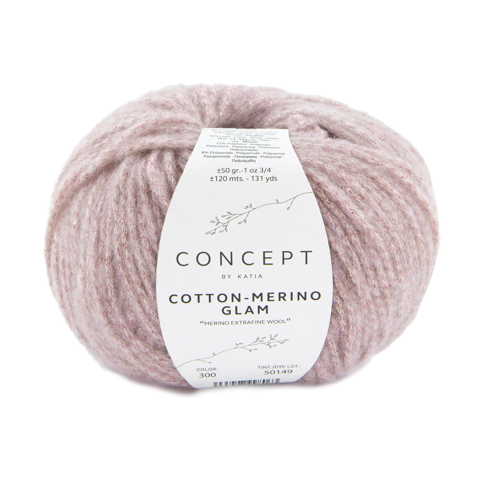 Katia Cotton Merino Glam 300 Lichtroos