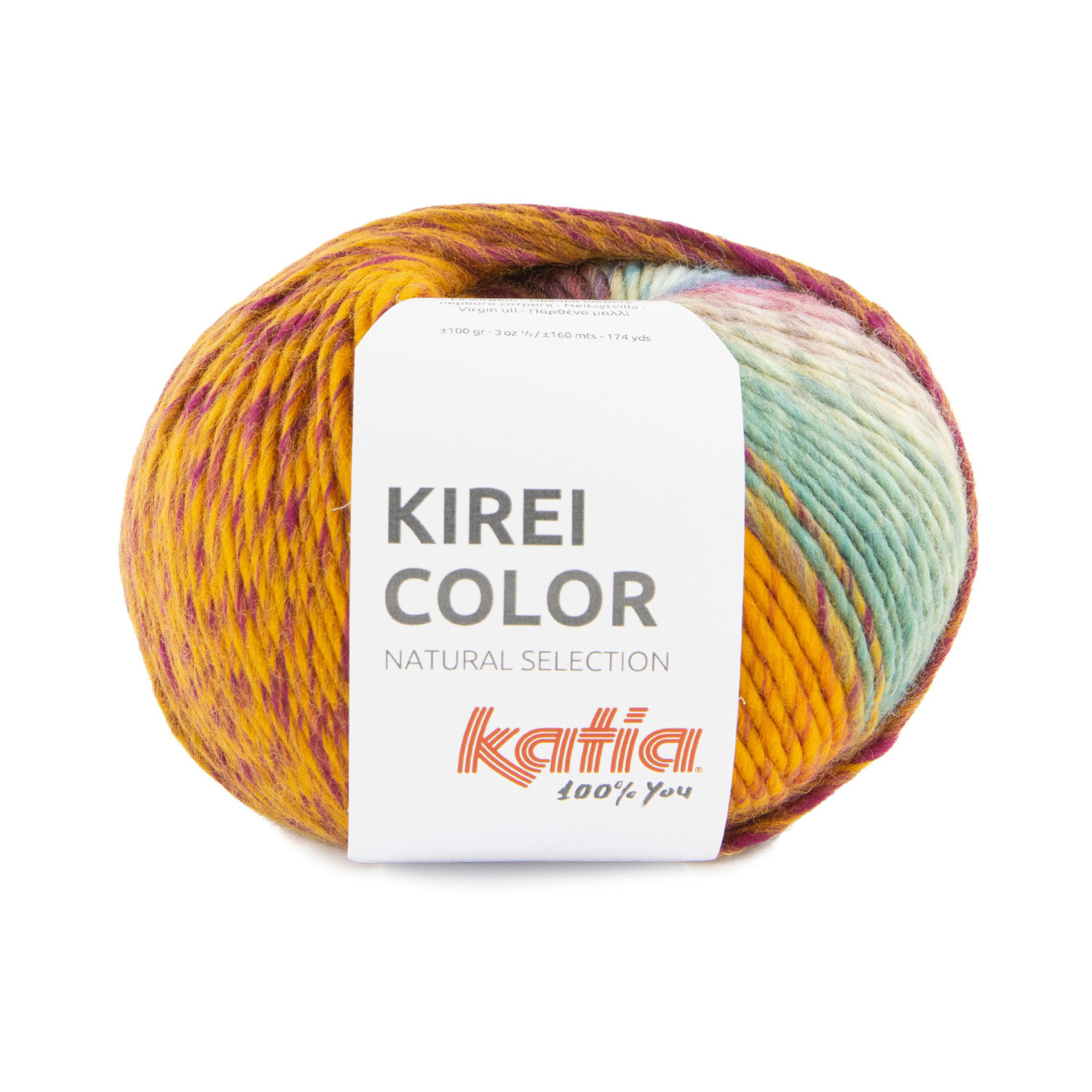 Katia Kirei Color 354 Oranje-Paars-Waterblauw