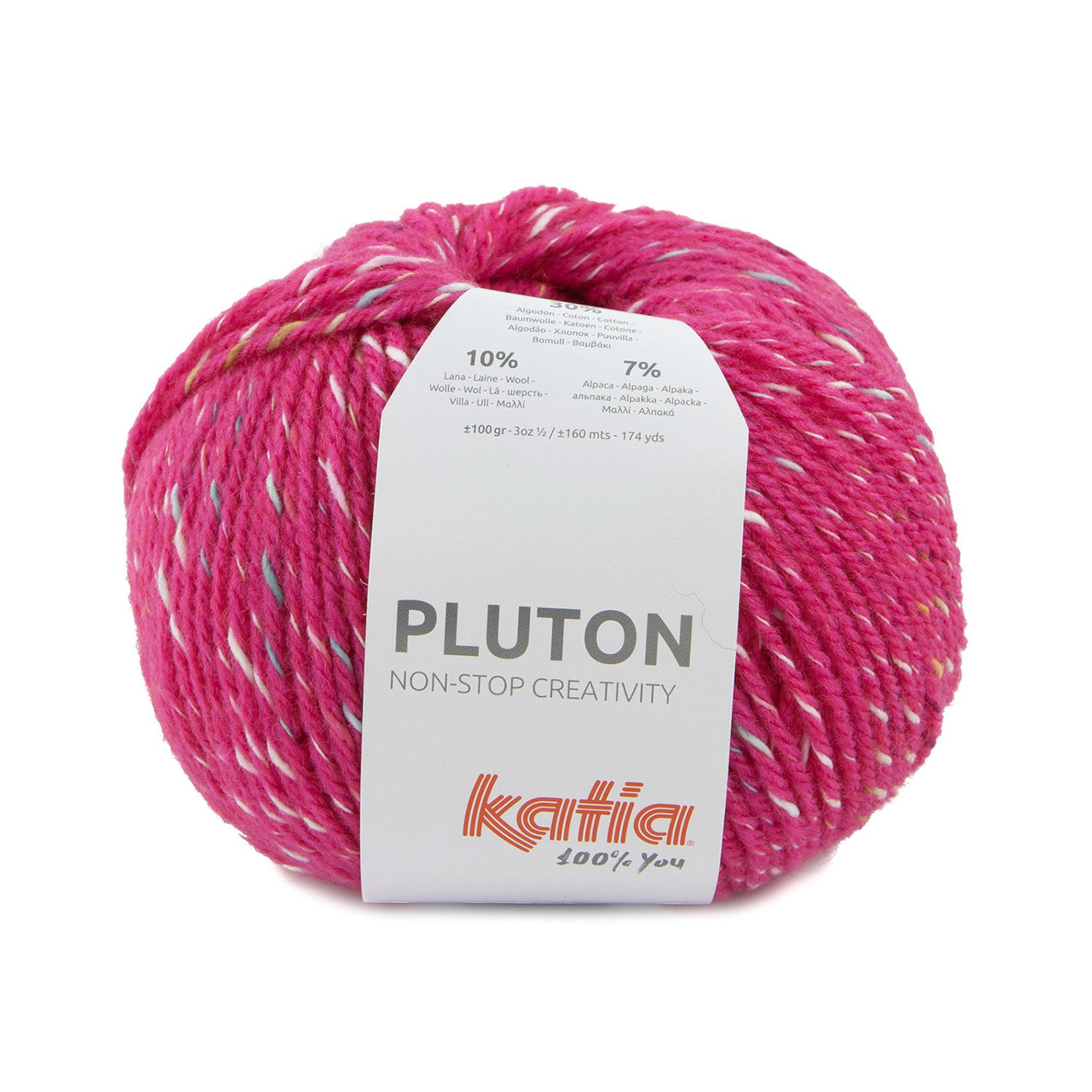 Katia Pluton 70 Fuchsia-Wit-Blauw