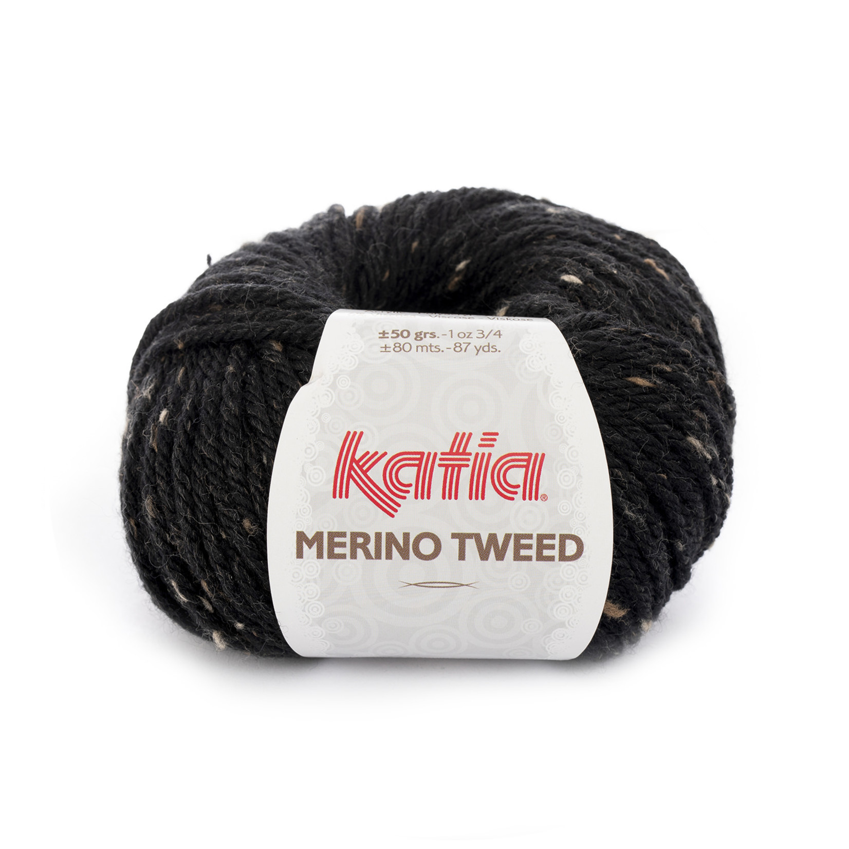 Katia Merino Tweed 309 Zwart