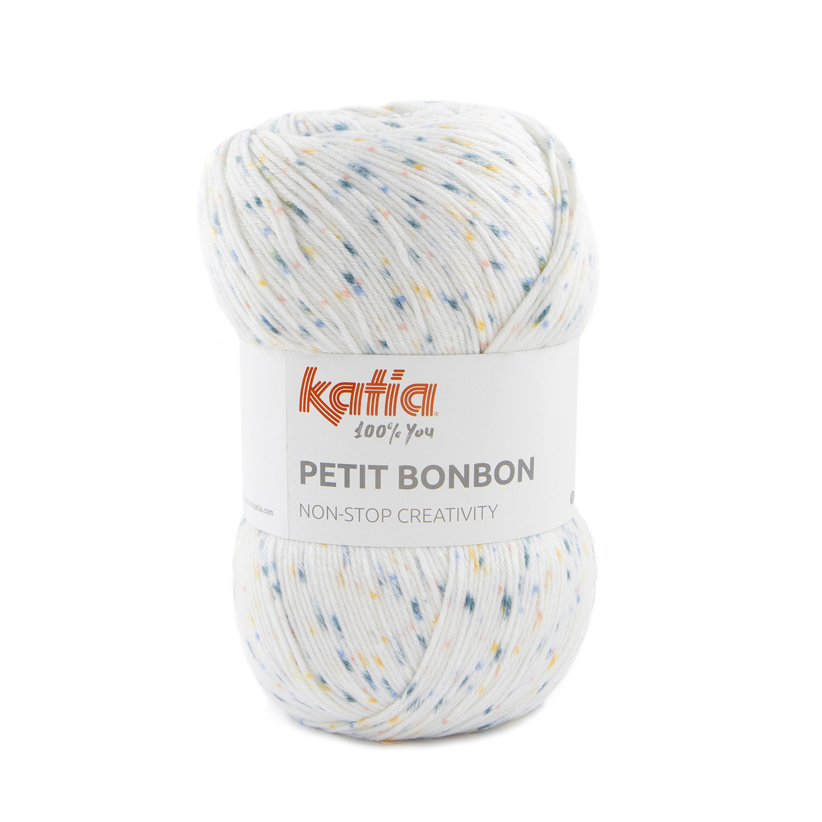 Katia Petit Bonbon 107 Blauw-Oranje-Kauwgomroze