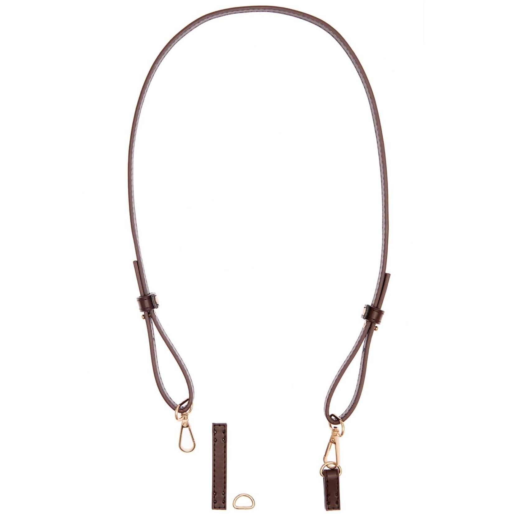 Rico Schouderriem kunstleer zwart of bruin 1085 mm