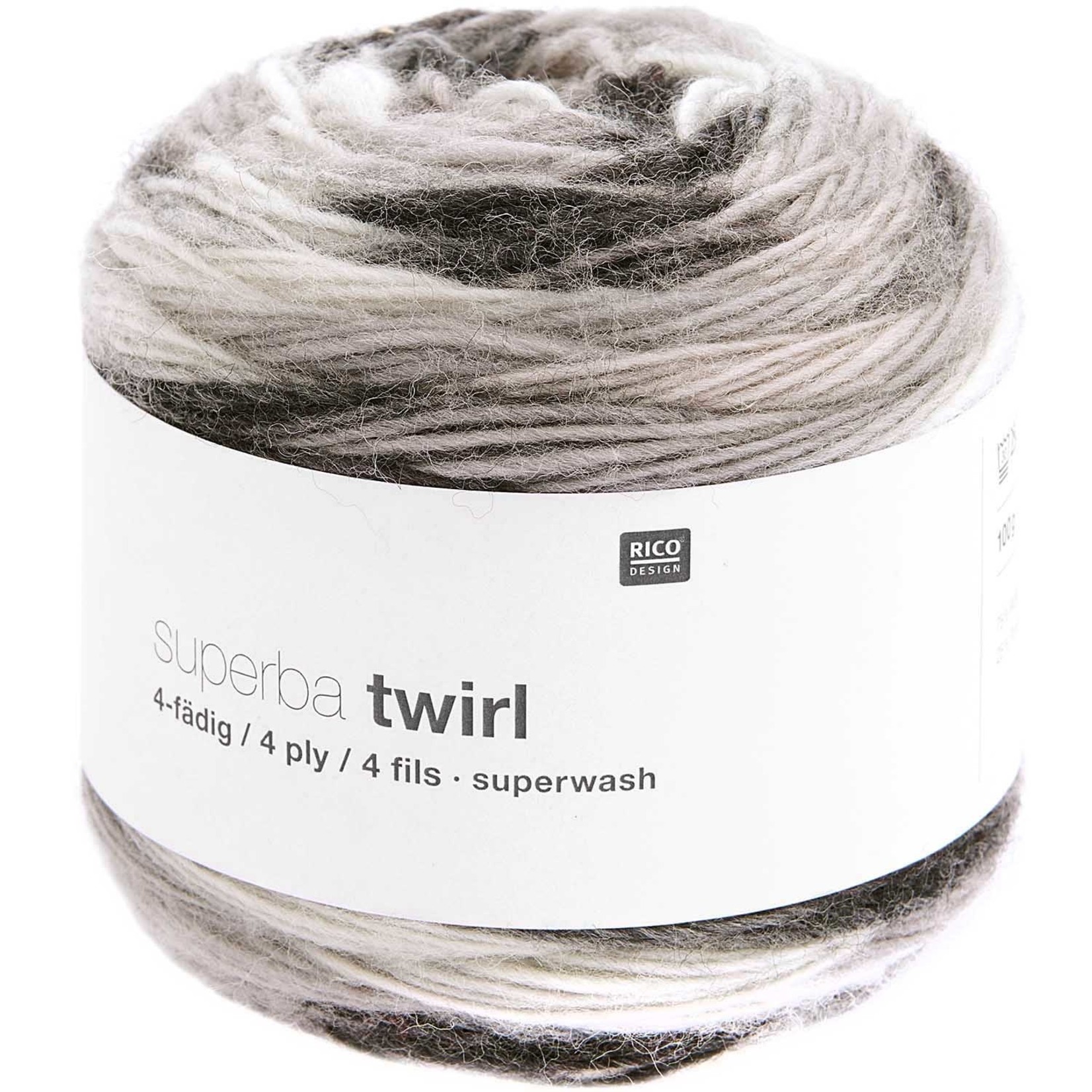 Rico Superba Twirl 4 ply 1 Grijs