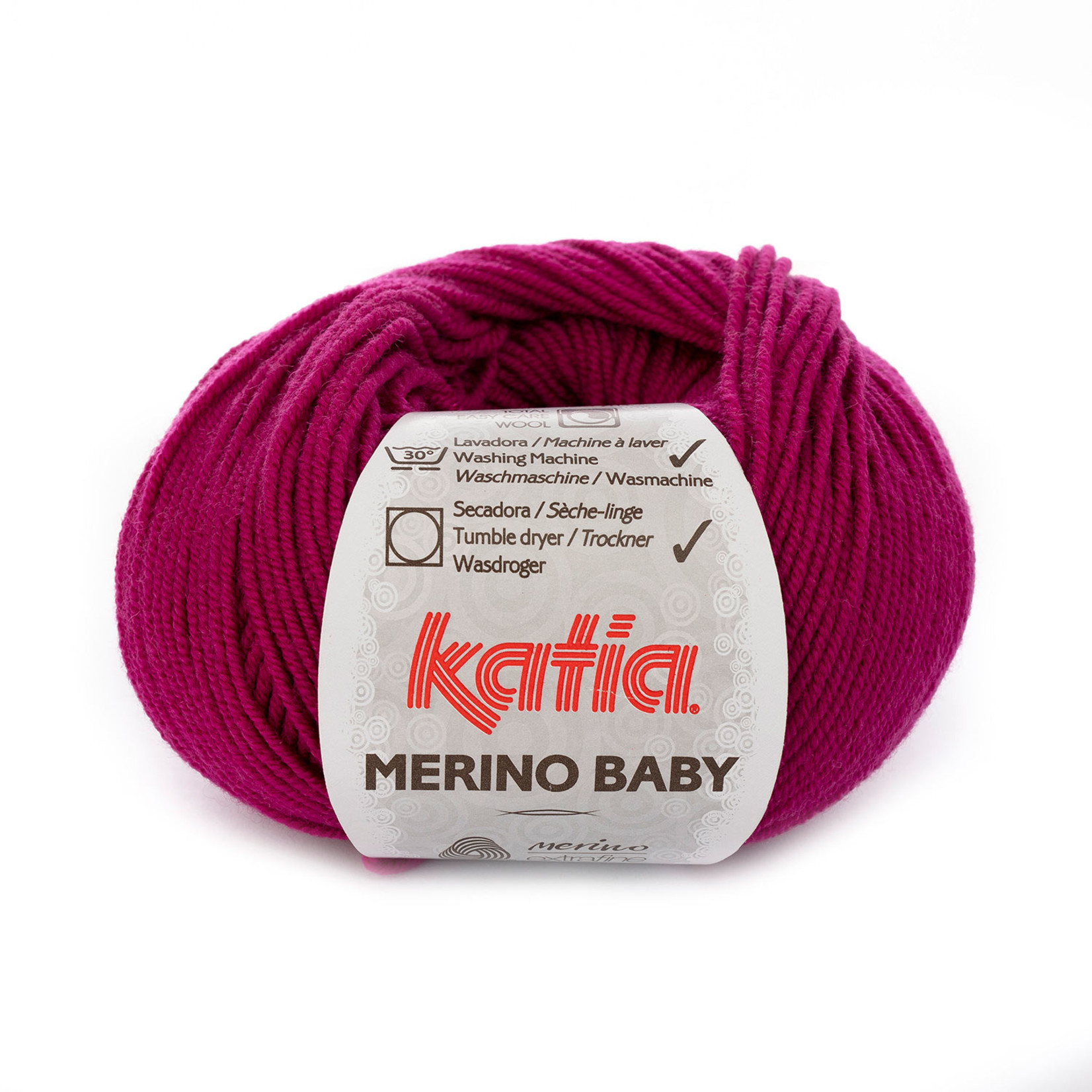 Katia Merino Baby 61 Donkerfuchsia