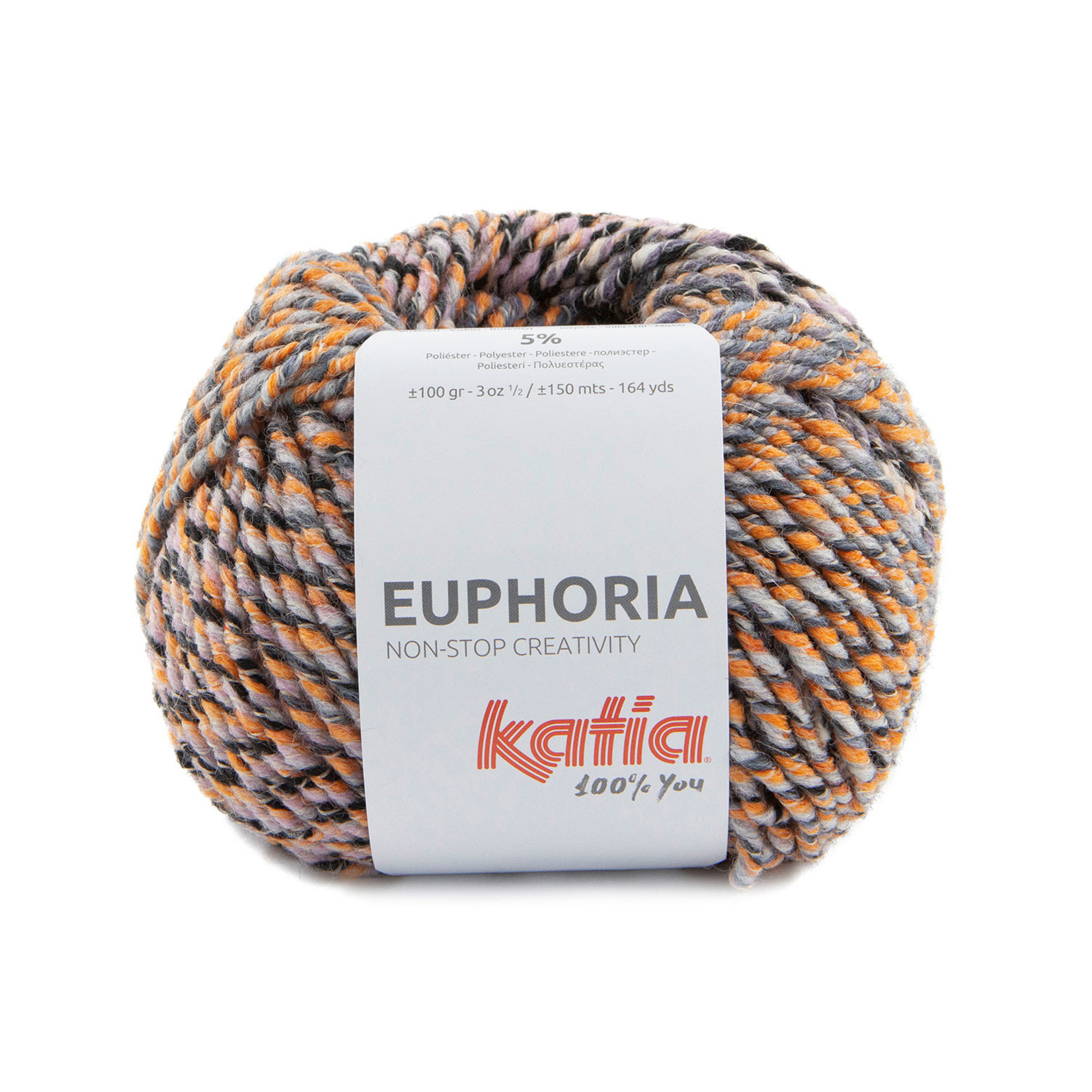 Katia Euphoria 500 Rood-Lichtlila-Grijs