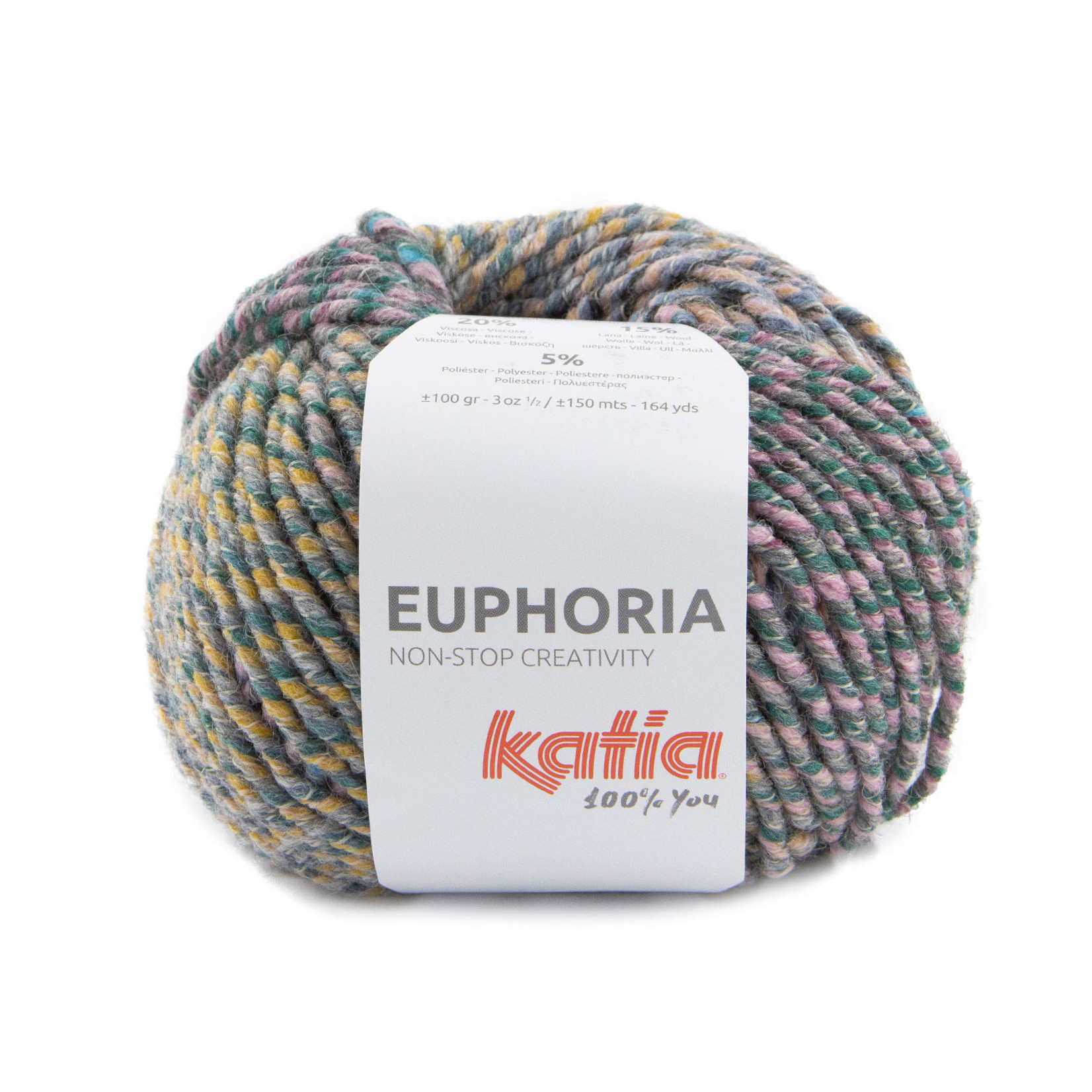 Katia Euphoria 501 Wijnrood-Oker-Groenblauw-Grijs