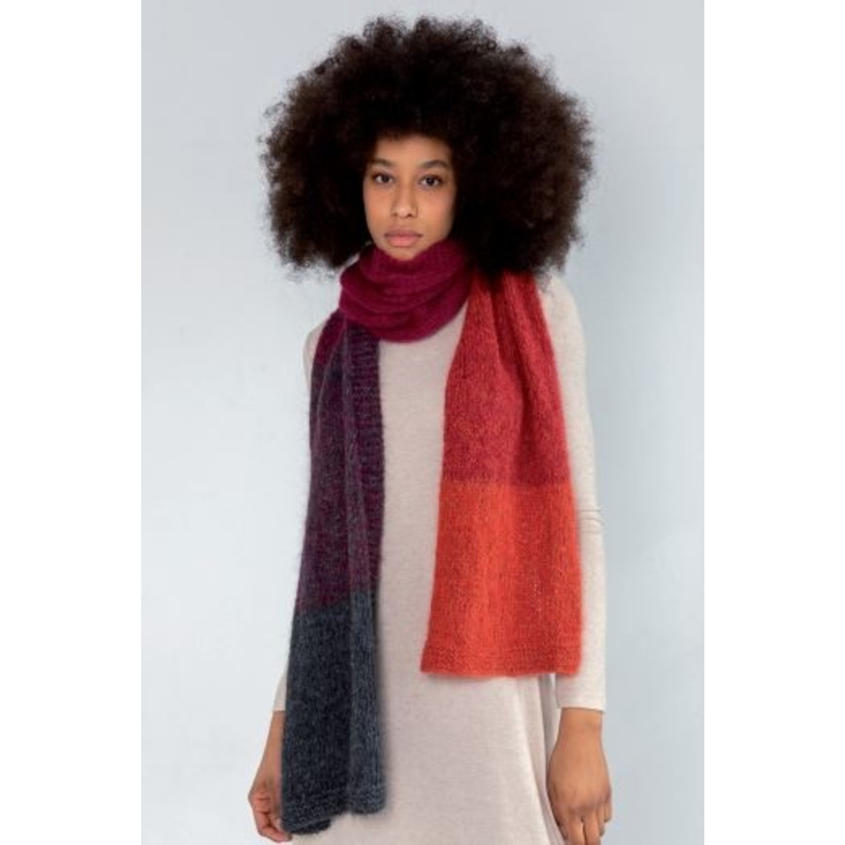 Katia Smoothie Alpaca 301 Oranje-Rood-Donkergrijs