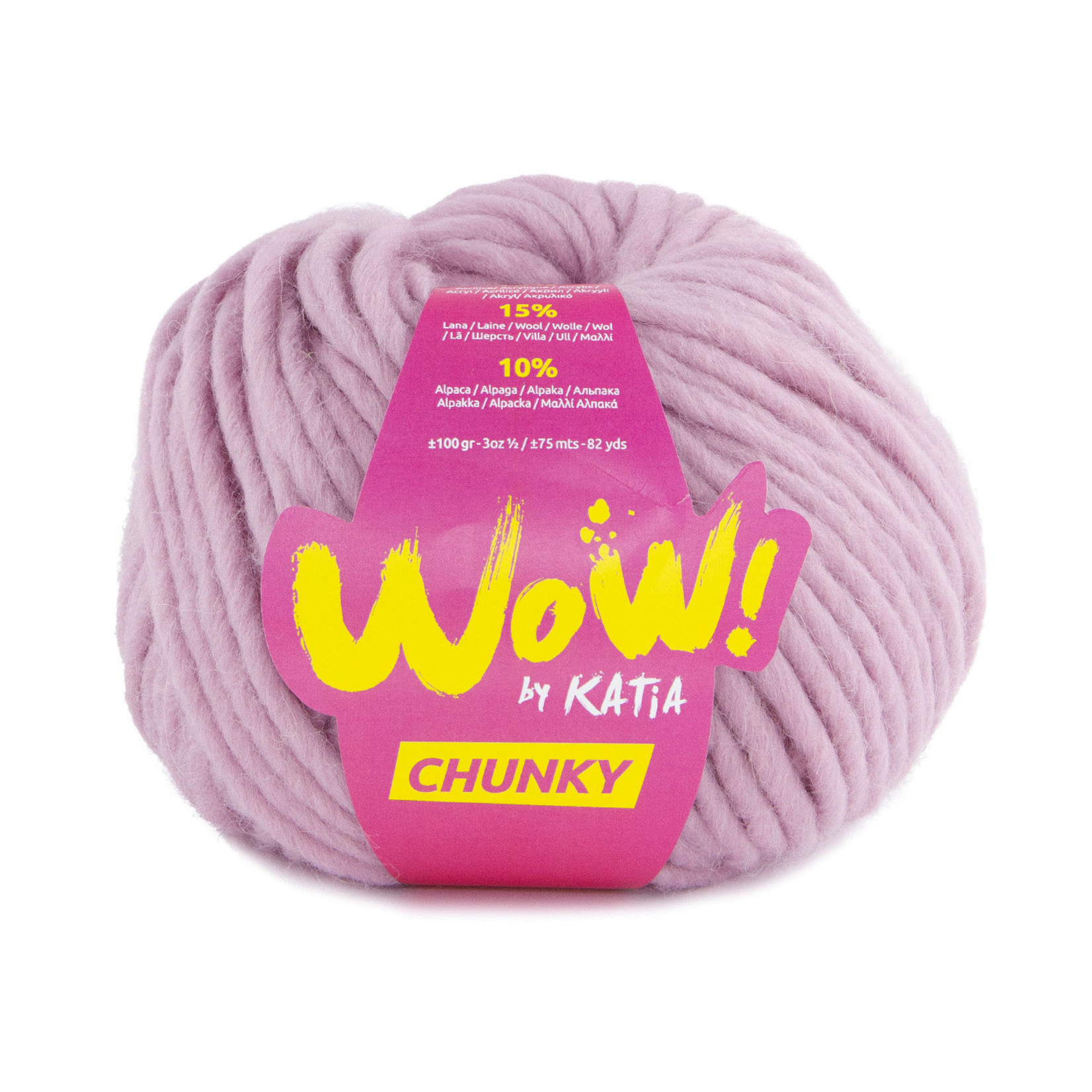 Katia WOW Chunky 57 Kauwgumroos