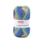 Katia Menfis Color 120 Blauw-Pistache-Kauwgomroze