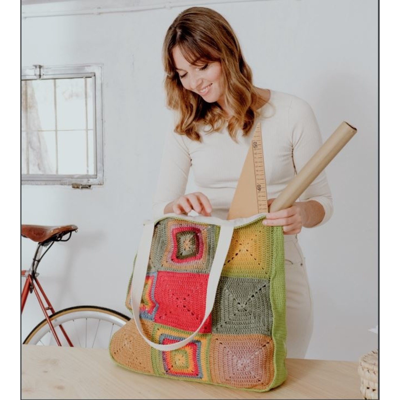 Katia Fair Cotton Granny 301 Blauw-Geelachtig groen-Lila