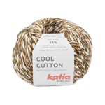 Katia Cool Cotton 84 Kaki-Kauwgomroze-Roestbruin