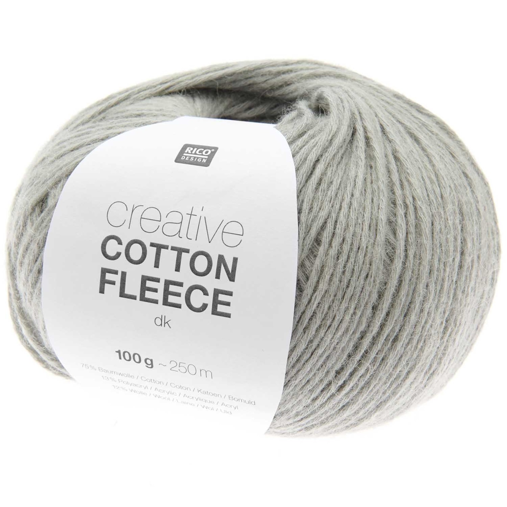 Rico Cotton Fleece 02 Lichtgrijs