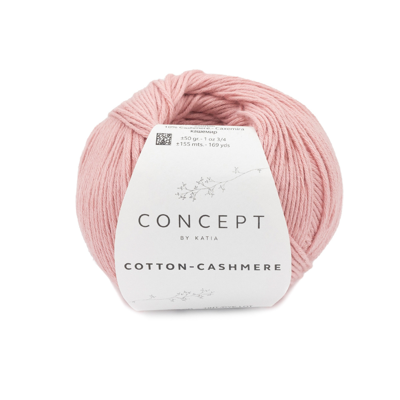 Katia Cotton Cashmere 83 Kauwgumroos