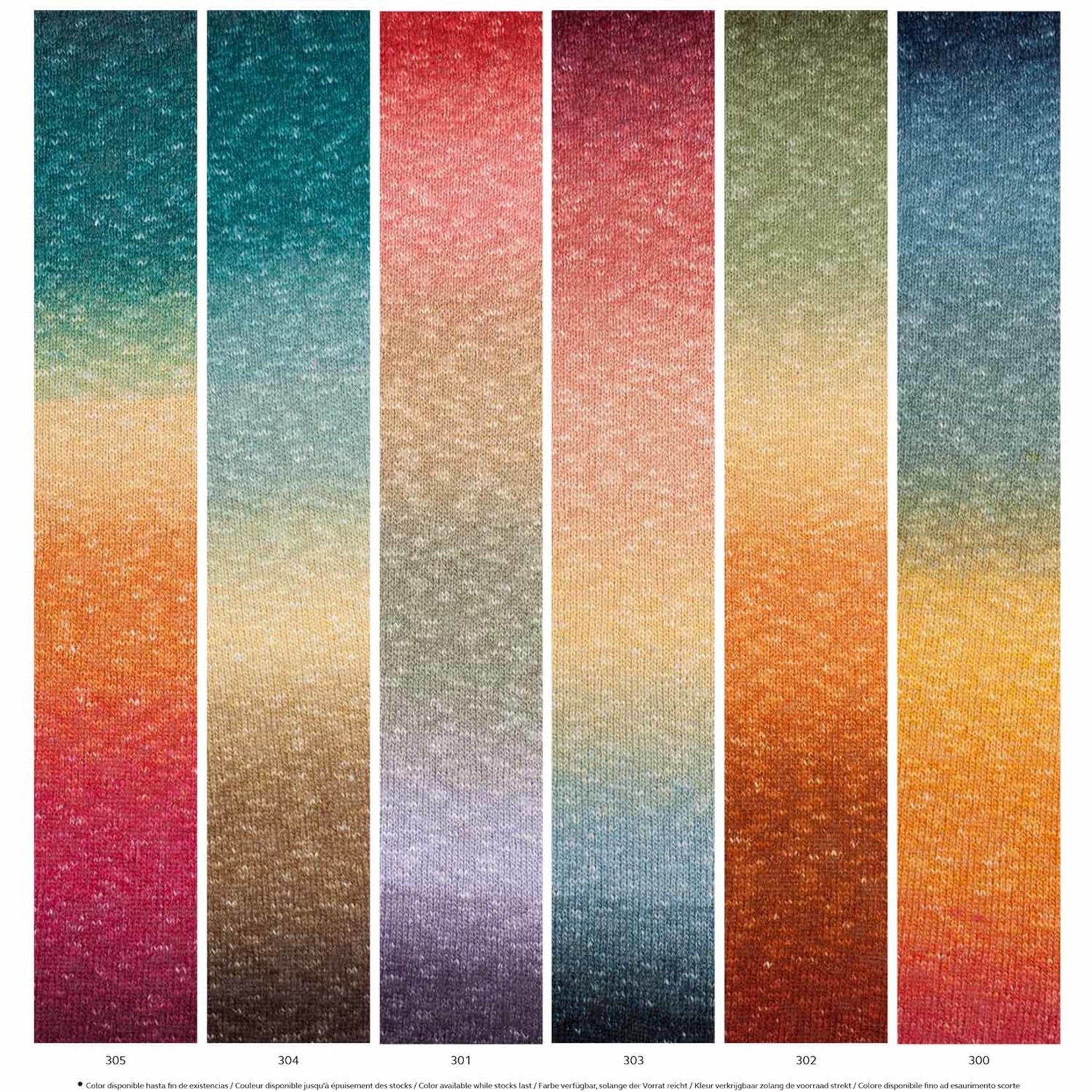 Katia Polynesia Gradient 304 Groenblauw-Pastelgeel-Bruin