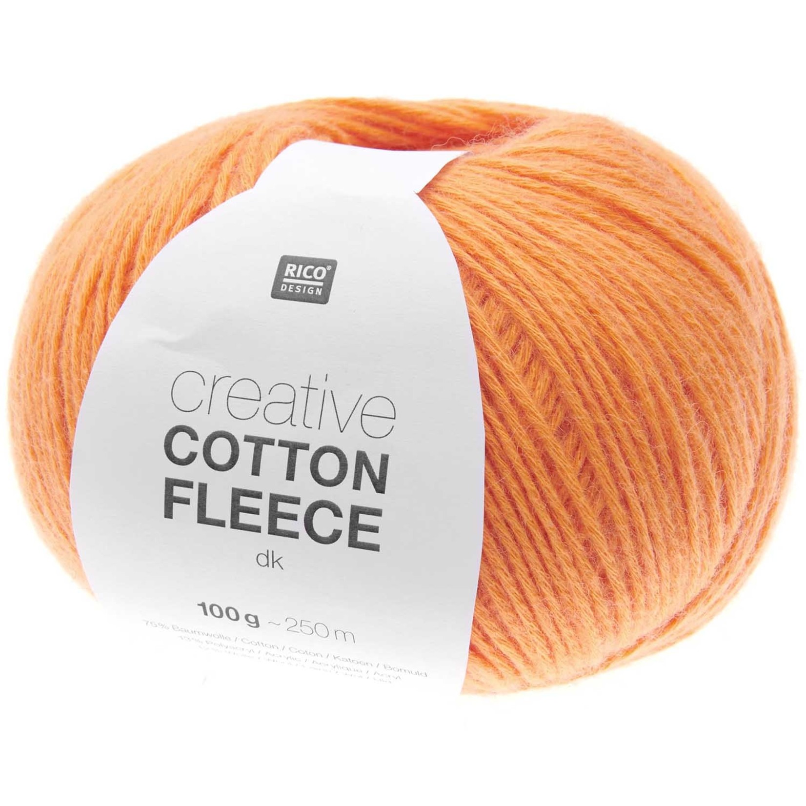 Rico Cotton Fleece 04 Orange