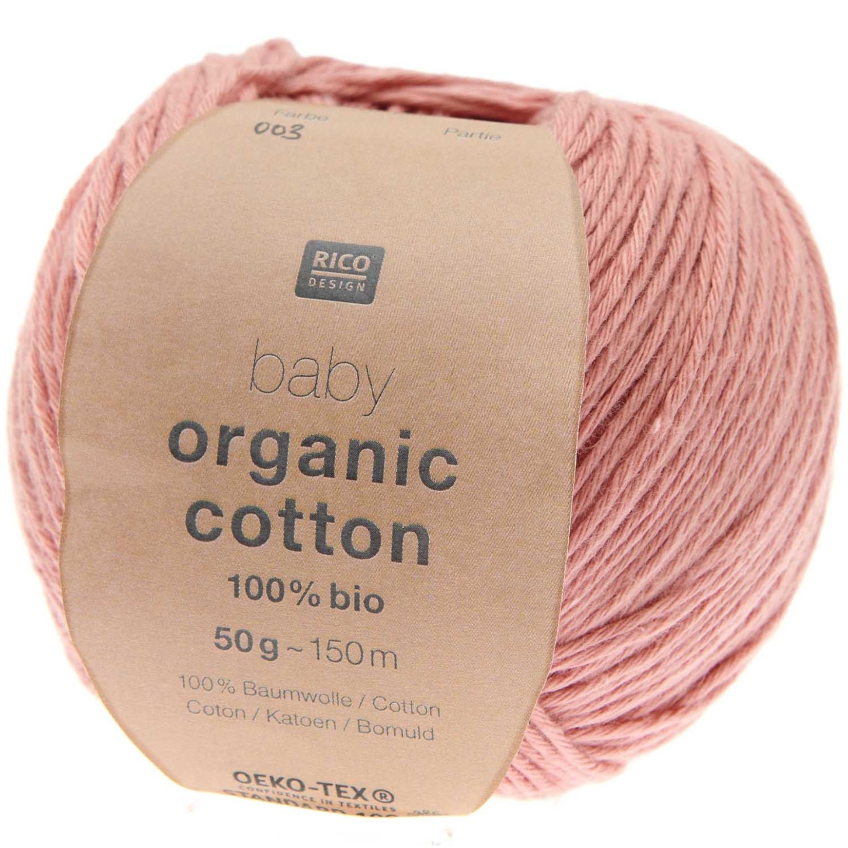 Rico Baby Organic Cotton 3 Smokey Pink