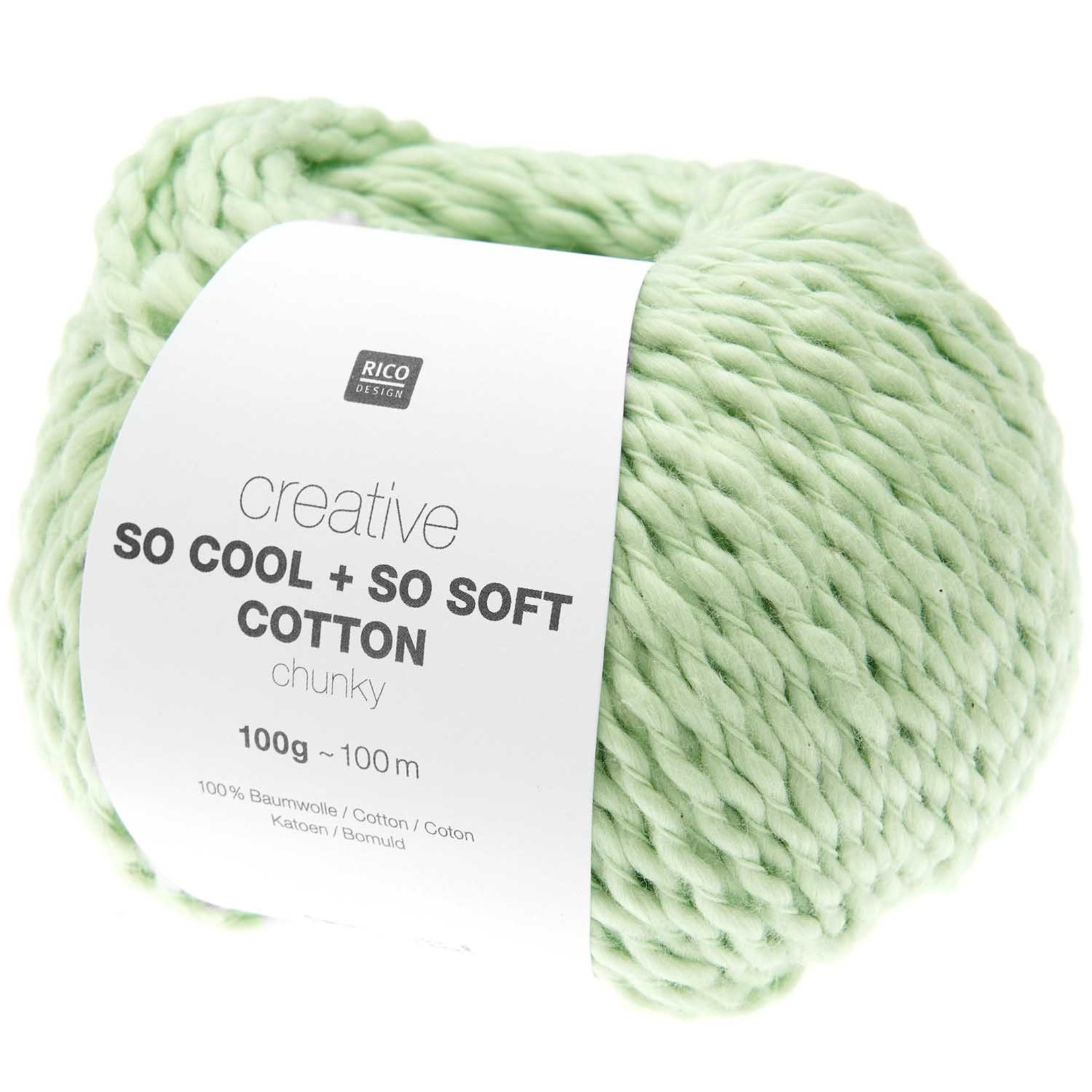 Rico So Cool  So Soft Cotton Chunky 025 Pastel Green