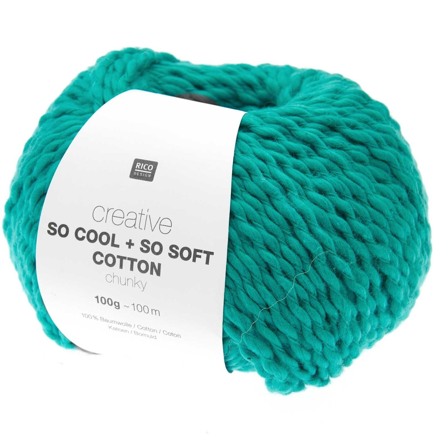 Rico So Cool  So Soft Cotton Chunky 027 Turquoise