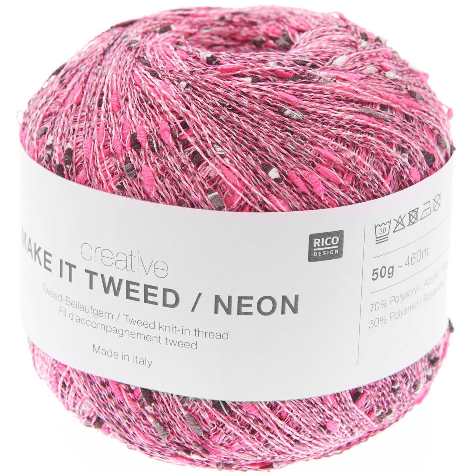 Rico Make it Tweed Neon 002 Fuchsia