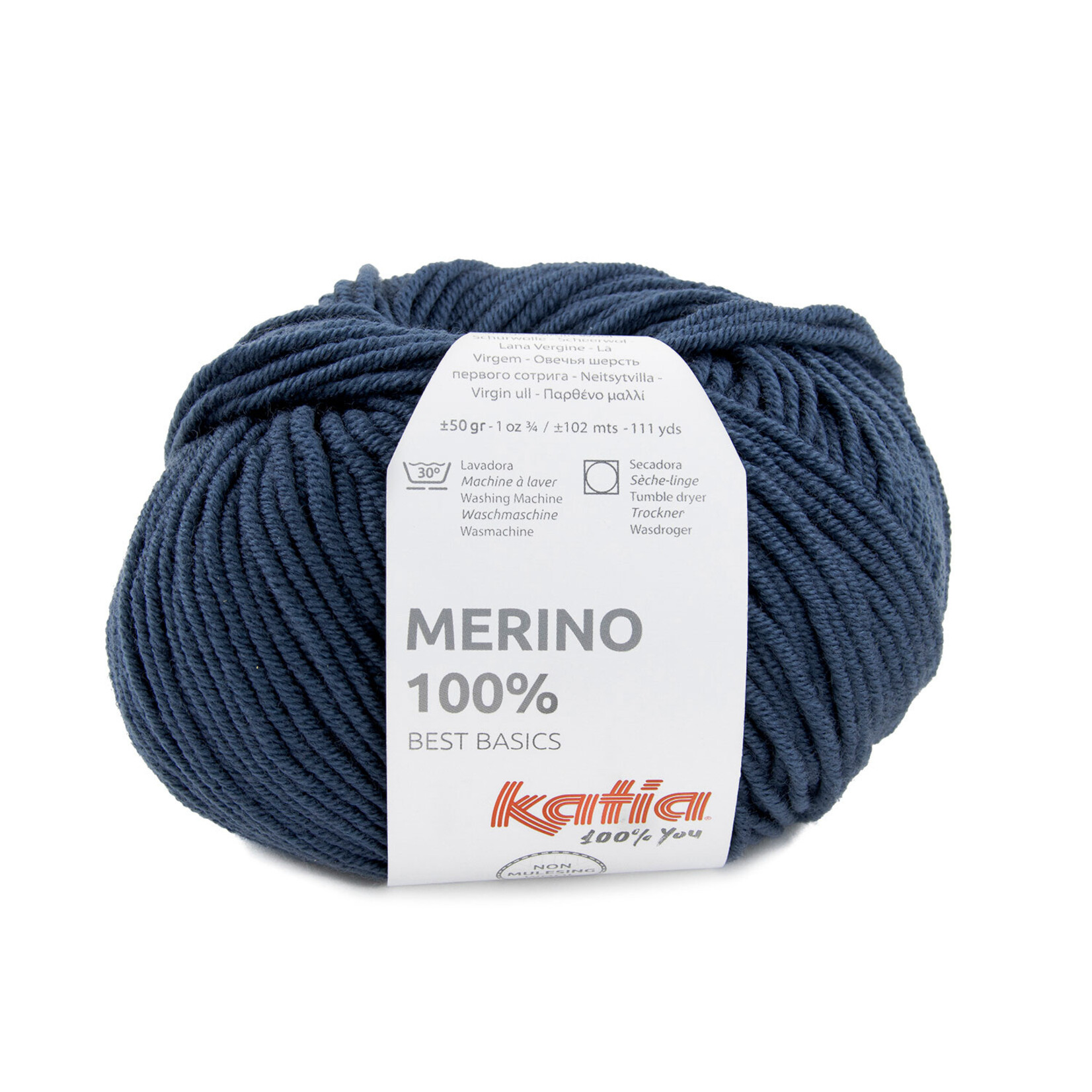 Katia Merino 100% 53 Azuurblauw