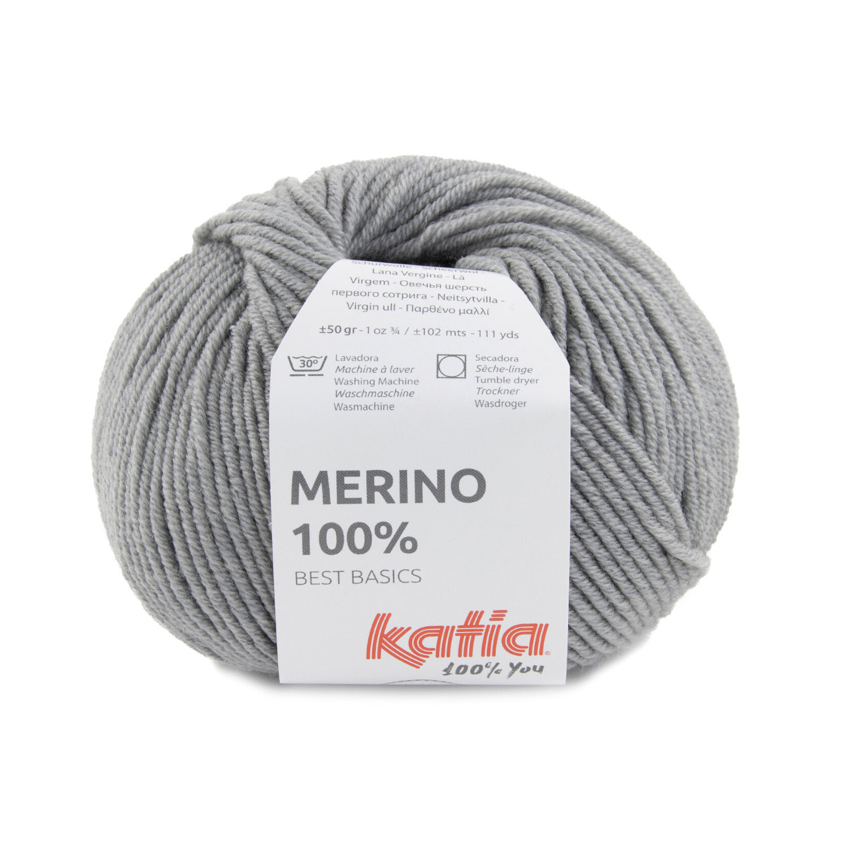 Katia Merino 100% 504 Grijs