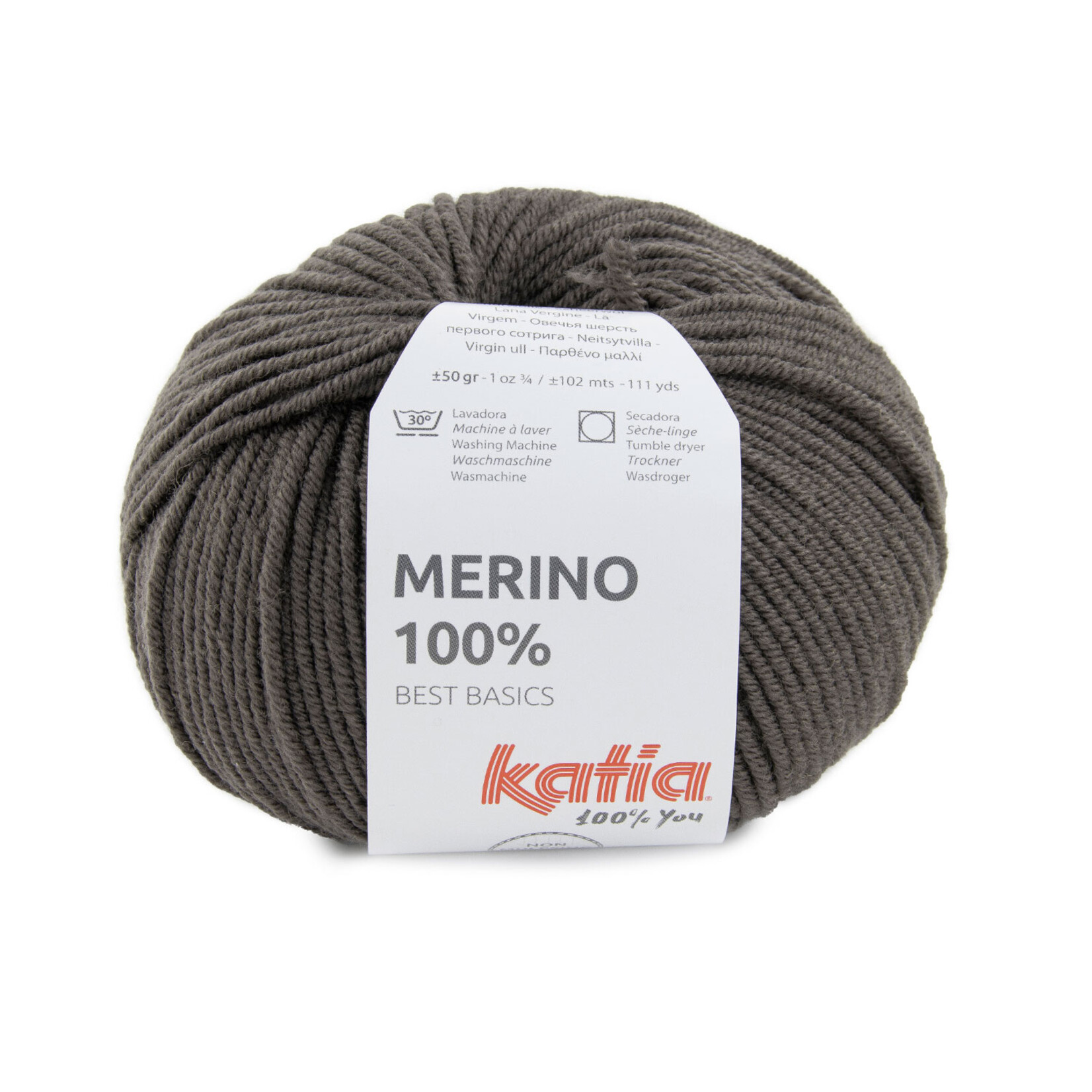 Katia Merino 100% 502 Middenbruin