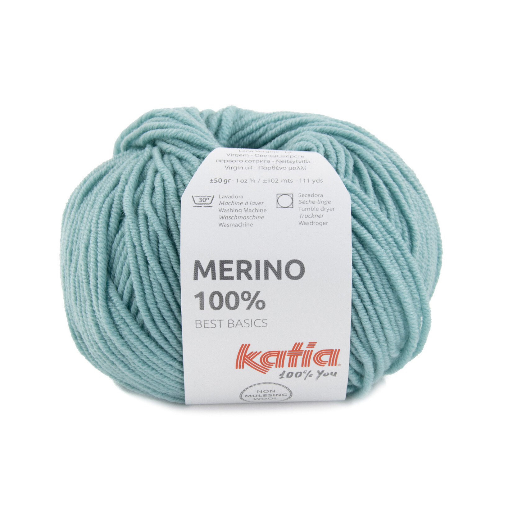 Katia Merino 100% 75 Waterblauw