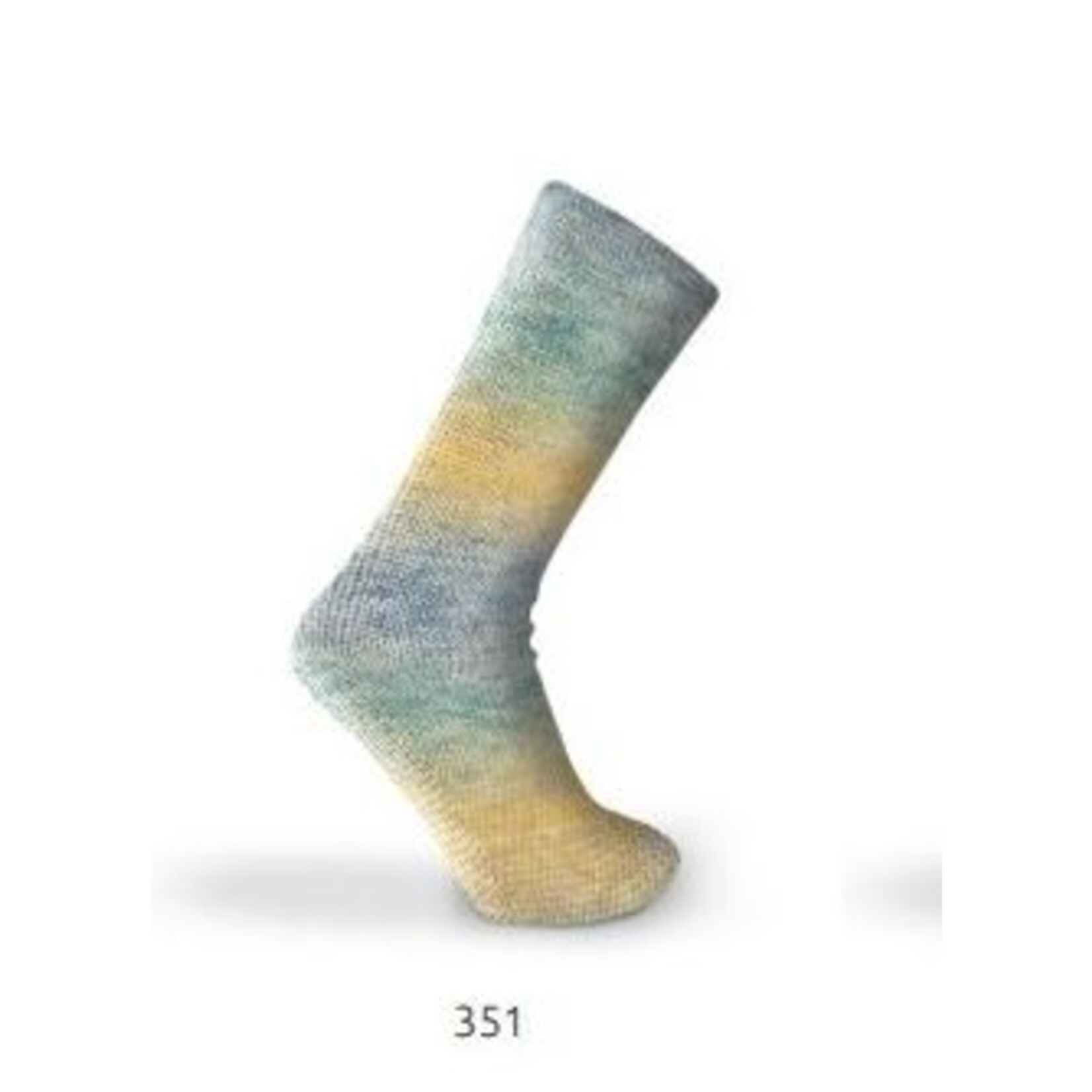 Katia Kaisla Socks 351 Geel-Blauw-Groenblauw