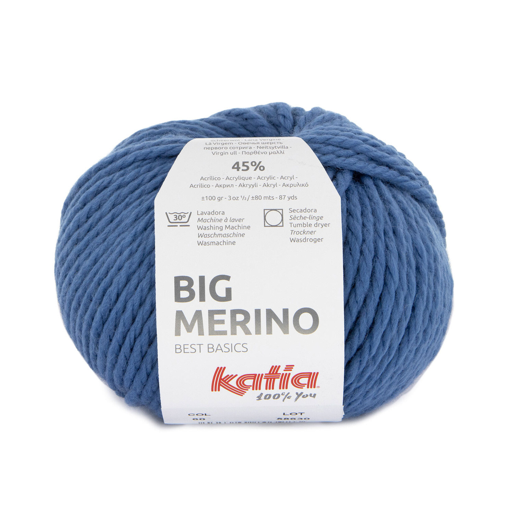 Katia Big Merino 60 Blauw