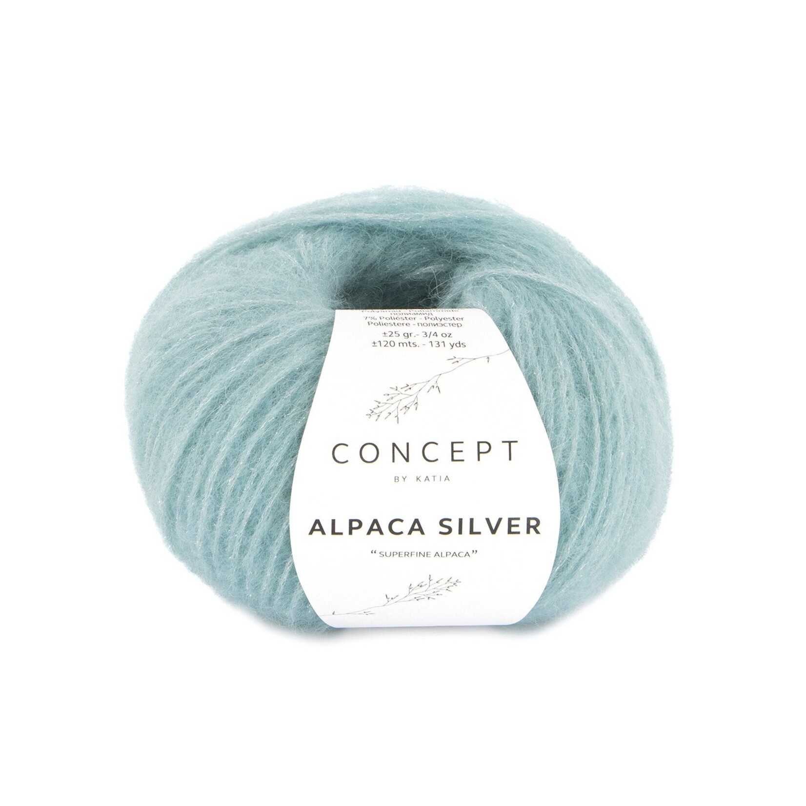 Katia Alpaca Silver 279 Turquoise-Zilver