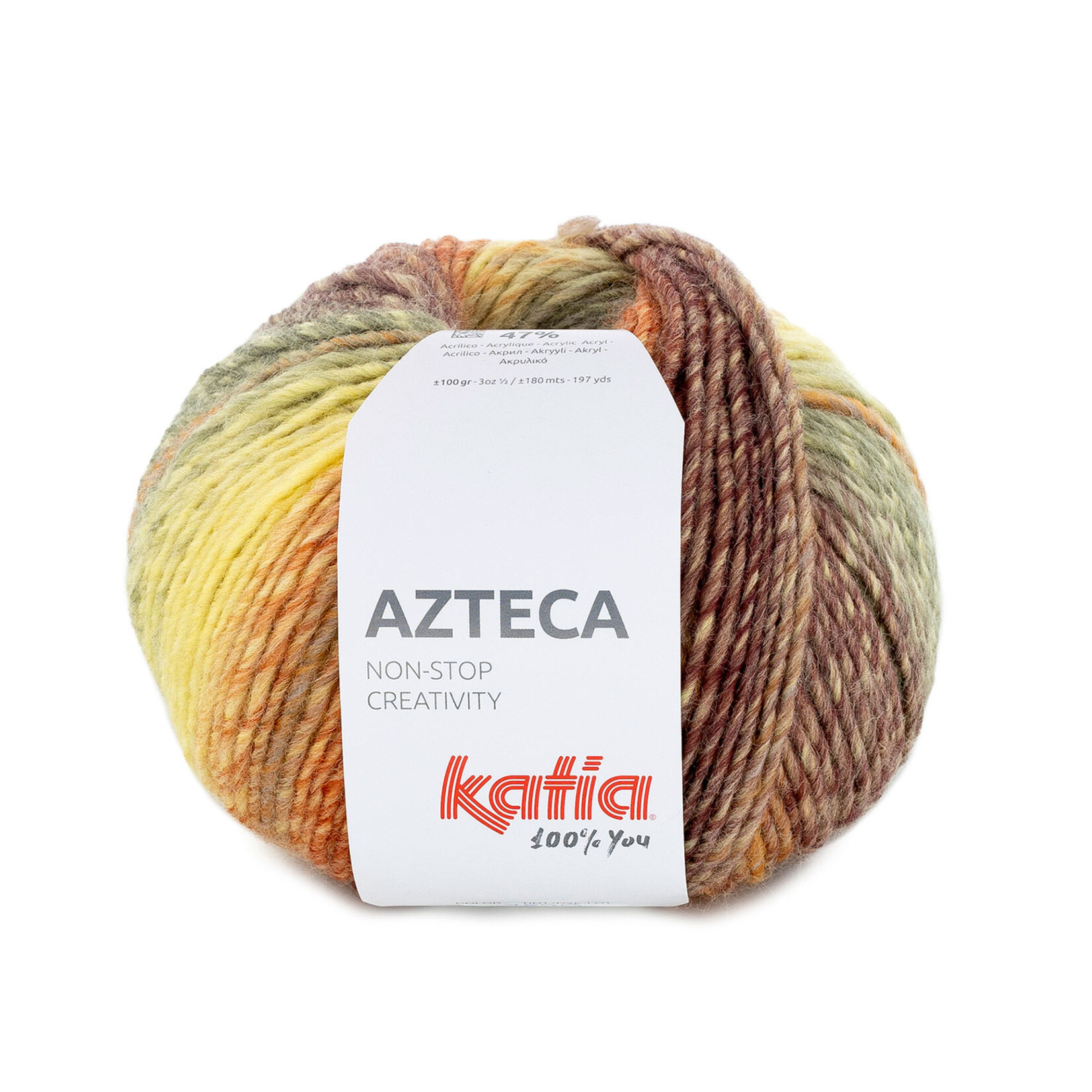 Katia Azteca 7890 Roestbruin-Geel-Groen