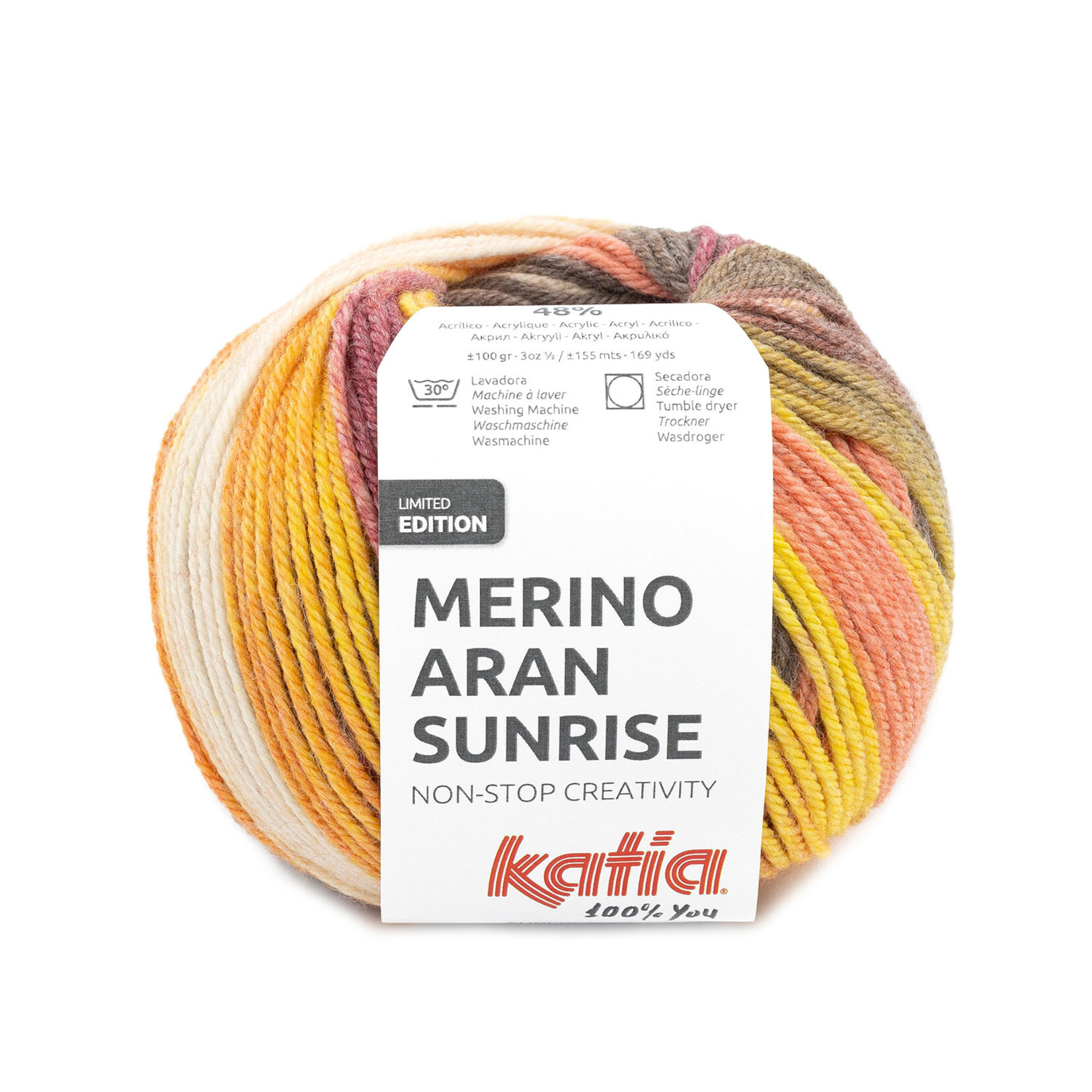Katia Merino Aran Sunrise 305 Bruin-Oranje-Oker