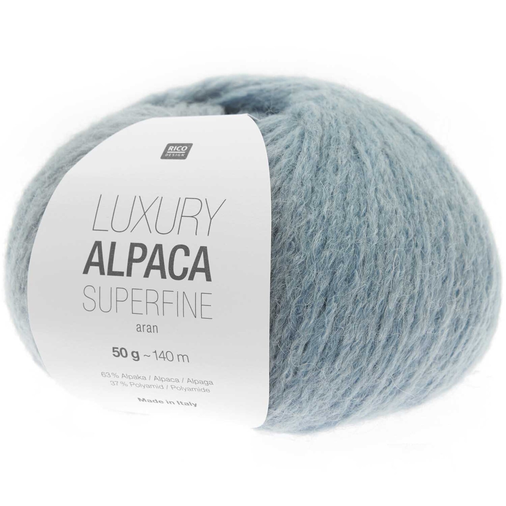 Rico Luxury Alpaca Superfine Aran 27 Lichtblauw