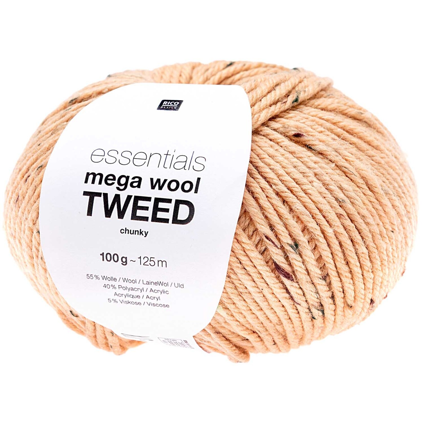 Rico Mega Wool Tweed Chunky 3 Apricot