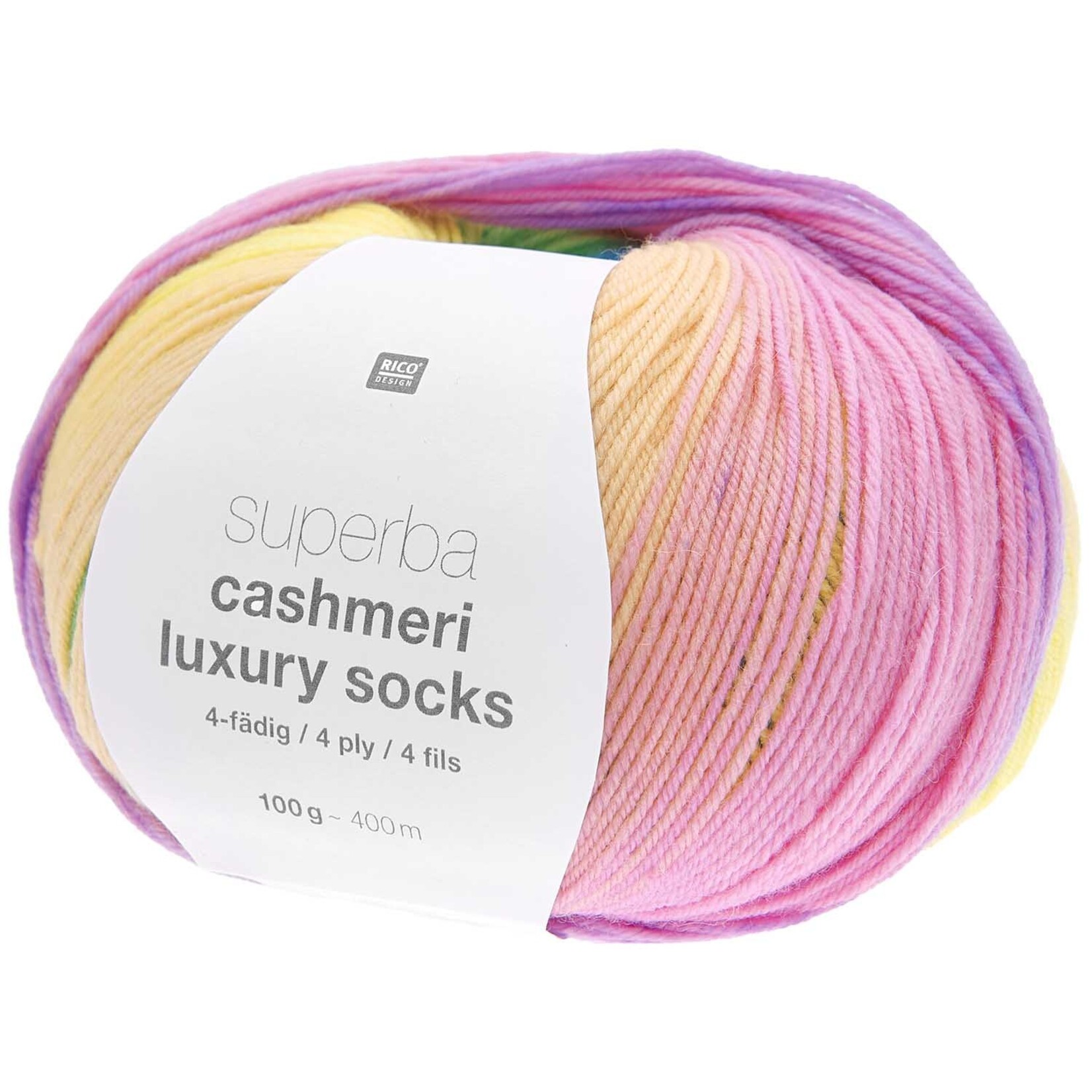 Rico Cashmeri Luxury Socks 27 Rainbow
