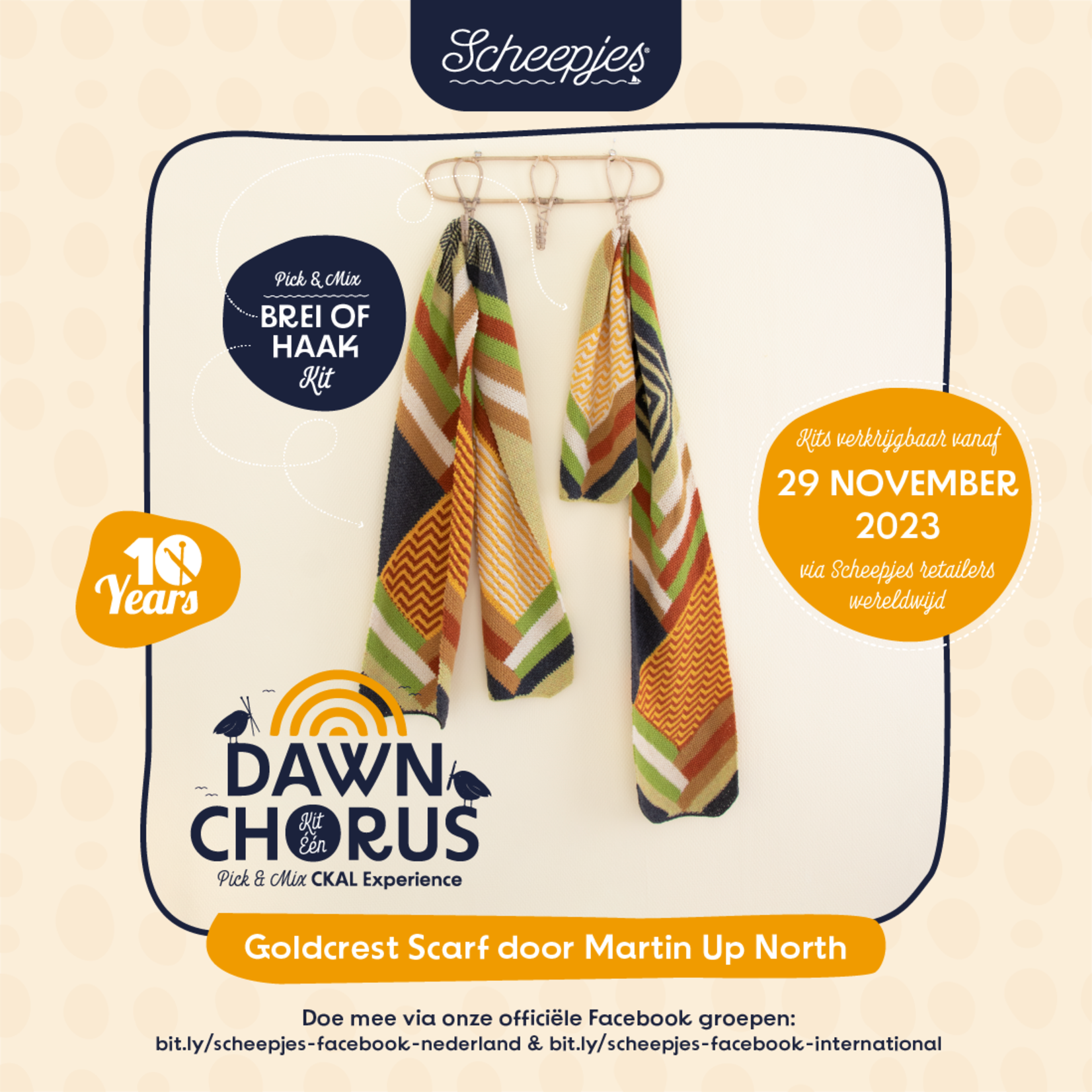 Scheepjes CKAL Goldcrest Scarf kit