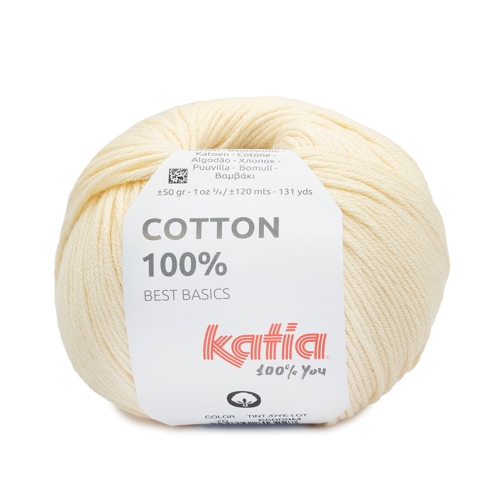 Katia Cotton 100% 70 Ivoor