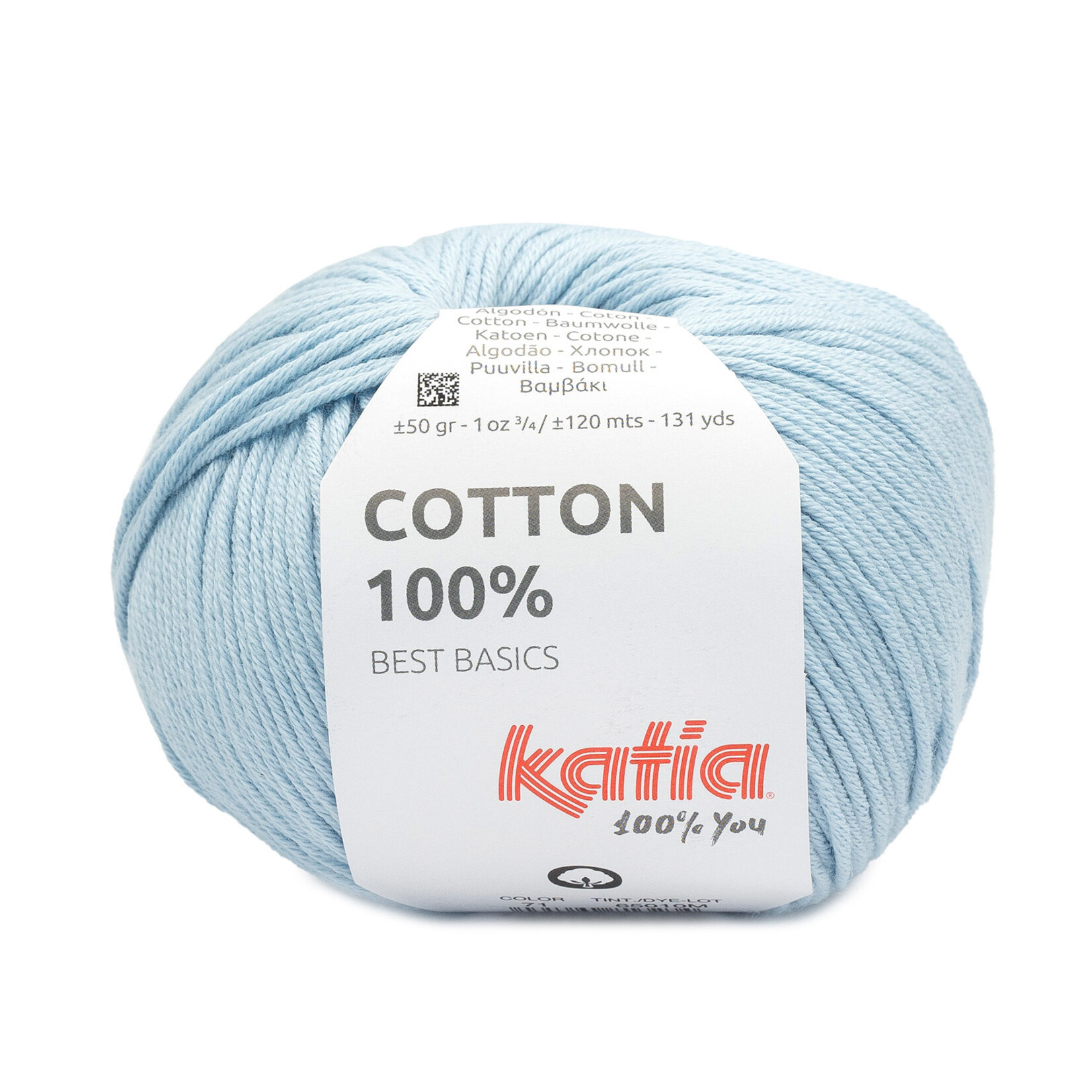Katia Cotton 100% 71 Lichtblauw