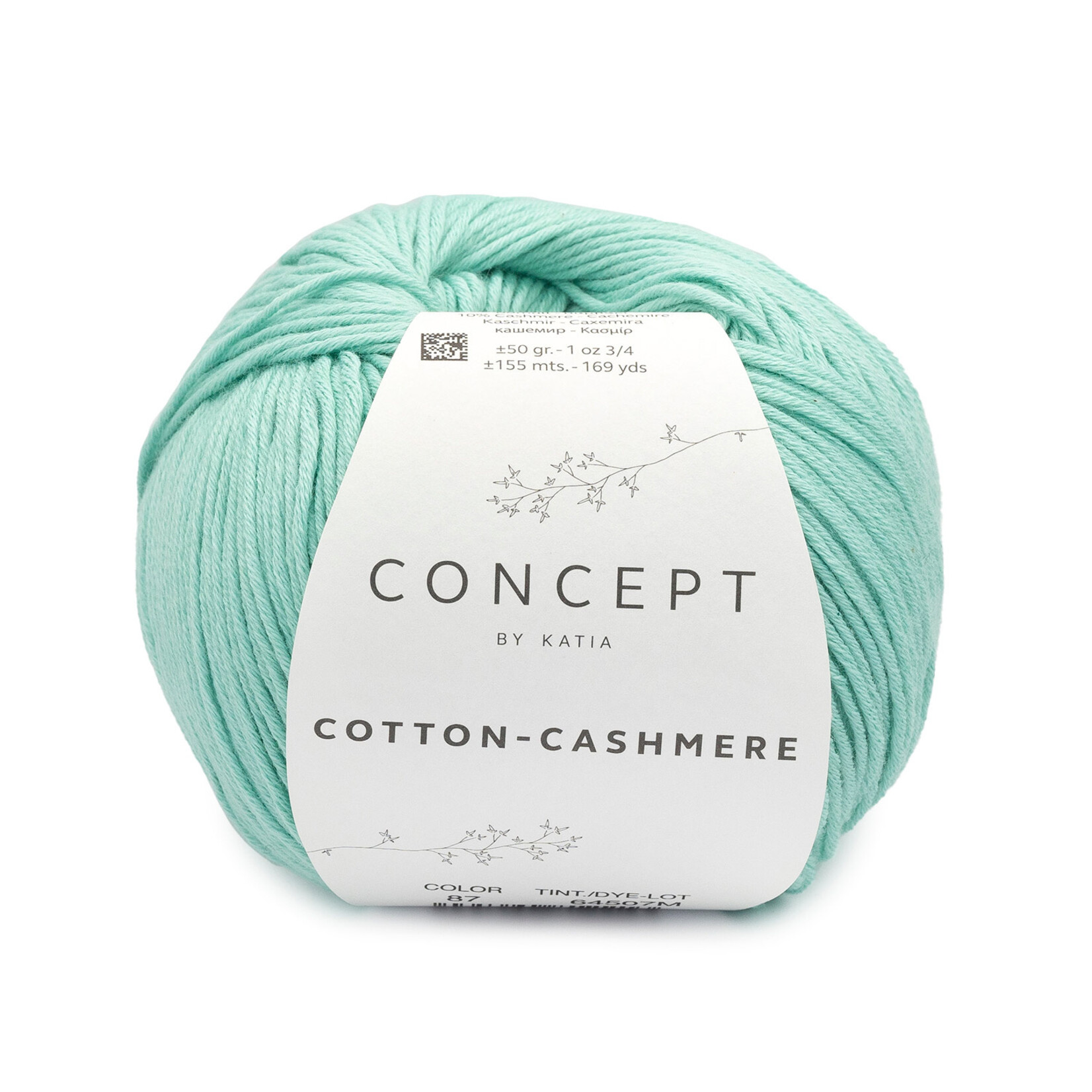 Katia  Cotton Cashmere 87 Lichtgroen