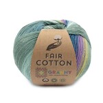 Katia Fair Cotton Granny 301 Blauw-Geelachtig groen-Lila