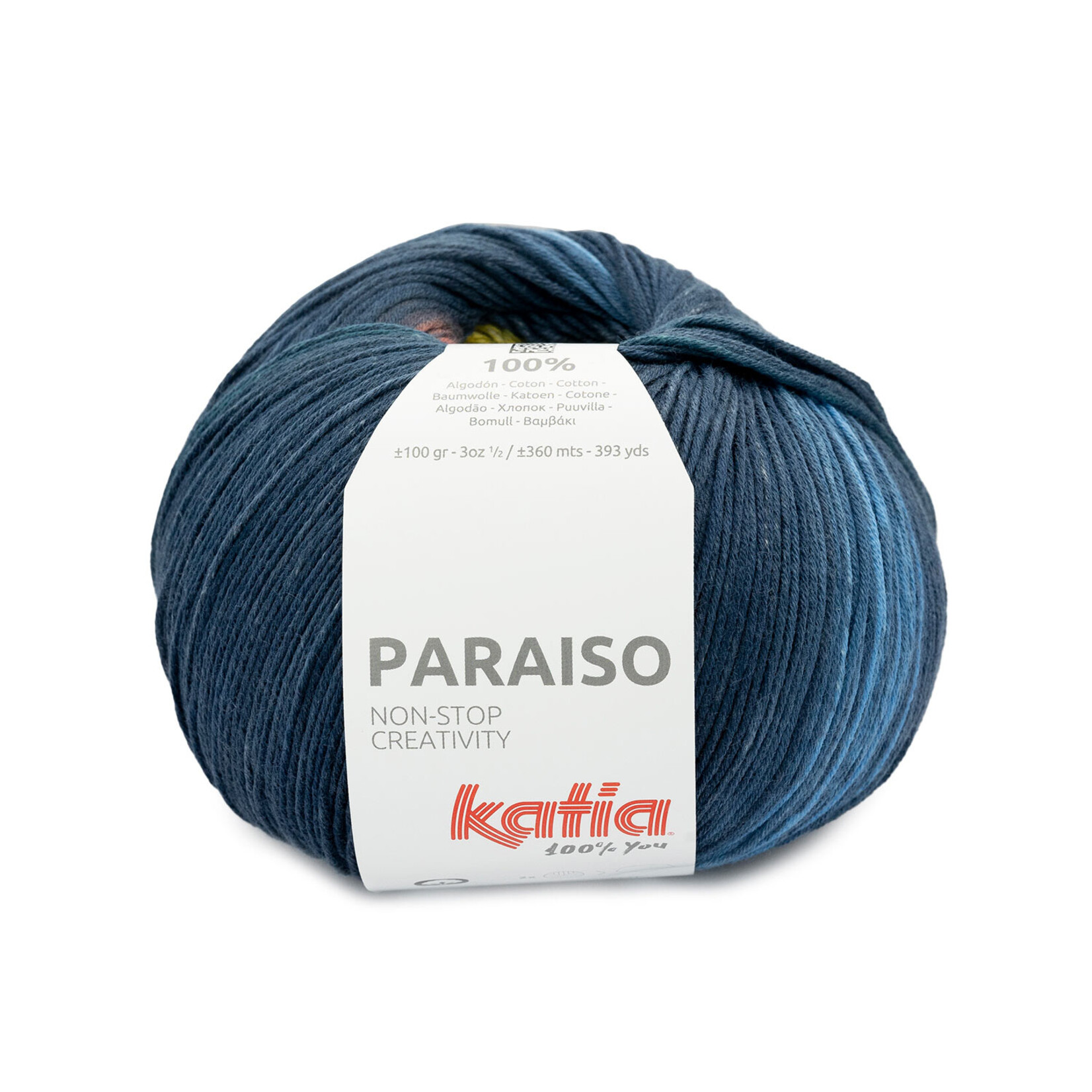 Katia Paraiso 208 Donkerblauw-Geel-Groen-Blauw