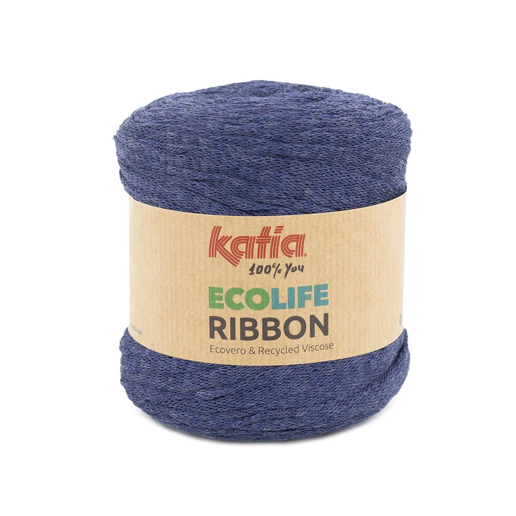 Katia Ecolife Ribbon 104 Nachtblauw