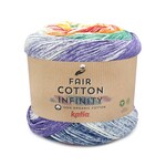 Katia Fair Cotton Infinity 100 Oranje-Donkerblauw-Groen-Rood