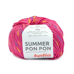 Katia Summer Pon Pon 61 Fuchsia-Geel-Blauw