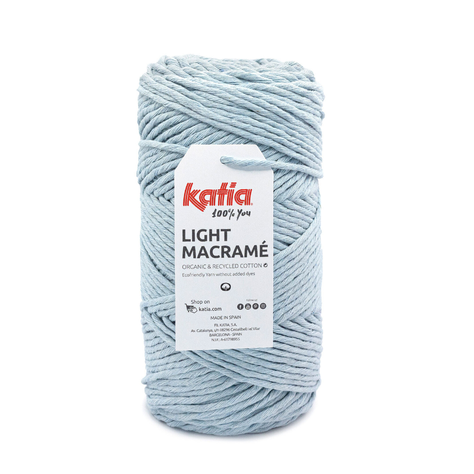 Katia Light Macramé 62 Hemelsblauw