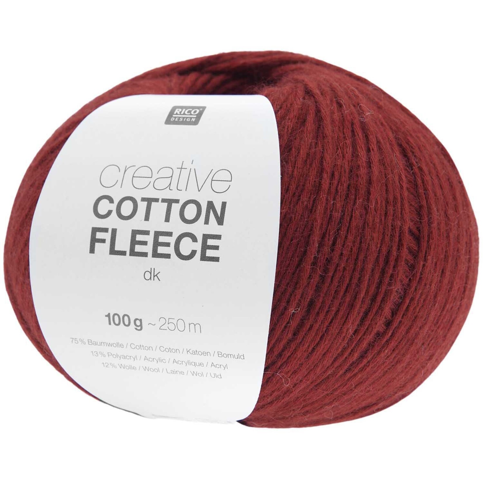 Rico Cotton Fleece 11 Burgundy