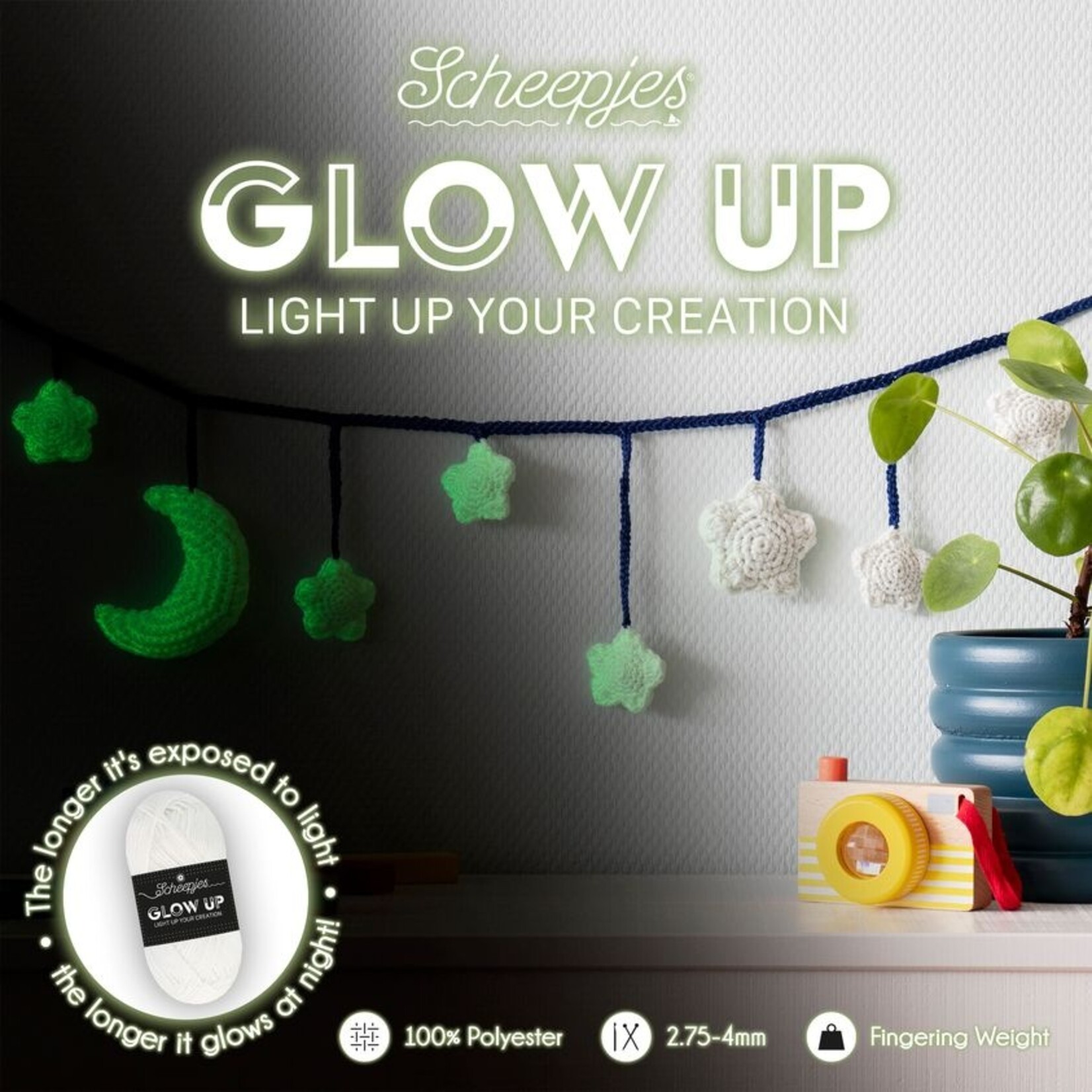 Scheepjes Glow Up 1001 Luminescent White